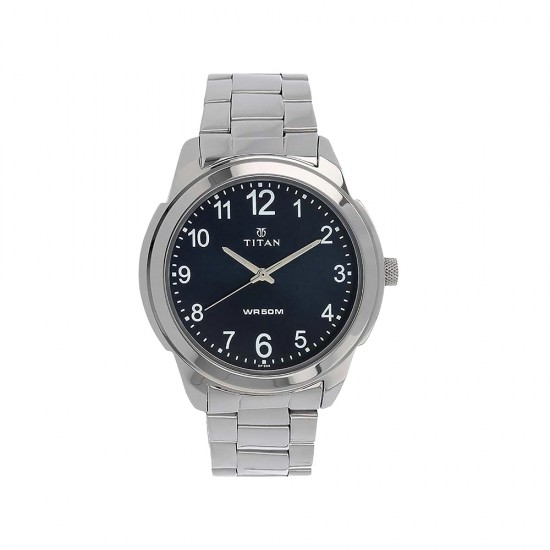 Titan Karishma 1585SM05 Black Dial Stainless Steel Quartz Men's Watch Titan Karishma 1585SM05 Black Dial Stainless Steel Quartz Men's Watch
