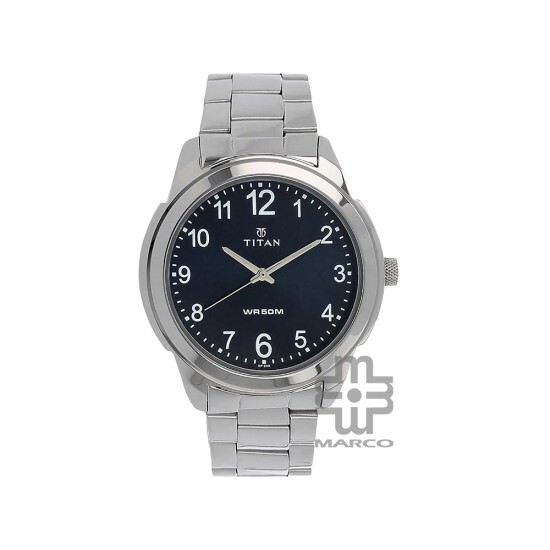 Titan Karishma 1585SM05 Black Dial Stainless Steel Quartz Men's Watch