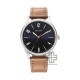 Titan Quartz 1802SL17 Blue Dial Leather Strap Quartz Men's Watch