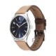 Titan Quartz 1802SL17 Blue Dial Leather Strap Quartz Men's Watch