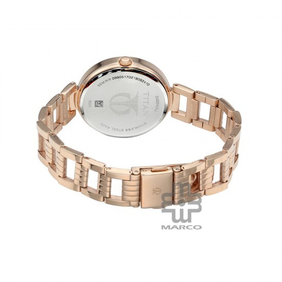 Titan Sparkle 2480WM02 Purple Dial Stainless Steel Strap Quartz Women's Watch