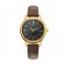 Titan Quartz 2638YL01 Black Dial Leather Strap Women's Watch
