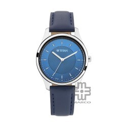 Titan Workwear 2639SL02 Blue Dial Leather Strap Quartz Women's Watch
