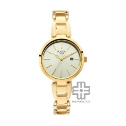 Titan Raga 2642YM01 Viva Gold Dial Metal Strap Quartz Women's Watch