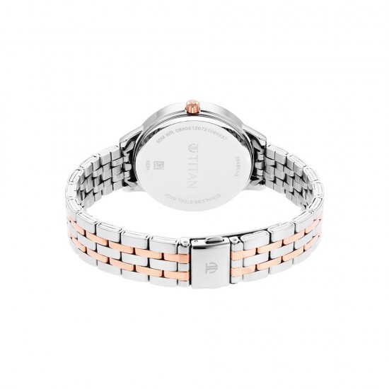 Titan Workwear 2648KM01 Grey Dial Stainless Steel Strap Quartz Women's Watch Titan Workwear 2648KM01 Grey Dial Stainless Steel Strap Quartz Women's Watch