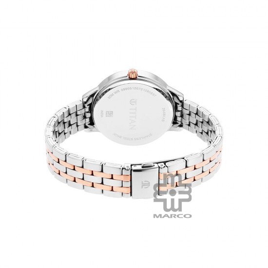 Titan Workwear 2648KM01 Grey Dial Stainless Steel Strap Quartz Women's Watch