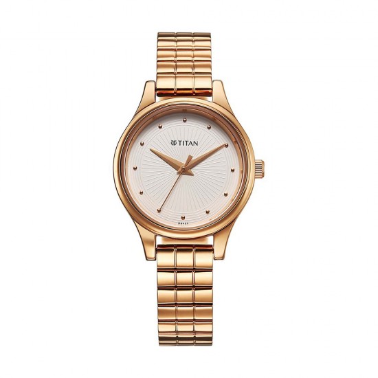Titan Karishma 2679WM02 Off White Dial Stainless Steel Strap Quartz Women's Watch