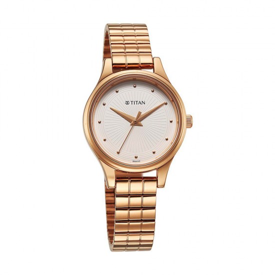 Titan Karishma 2679WM02 Off White Dial Stainless Steel Strap Quartz Women's Watch