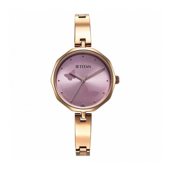 Titan Karishma 2702WM02 Pink Dial Stainless Steel Strap Quartz Women's Watch Titan Karishma 2702WM02 Pink Dial Stainless Steel Strap Quartz Women's Watch