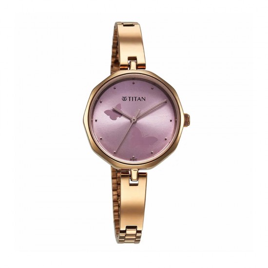 Titan Karishma 2702WM02 Pink Dial Stainless Steel Strap Quartz Women's Watch Titan Karishma 2702WM02 Pink Dial Stainless Steel Strap Quartz Women's Watch