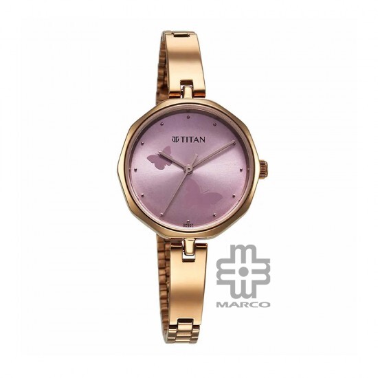 Titan Karishma 2702WM02 Pink Dial Stainless Steel Strap Quartz Women's Watch
