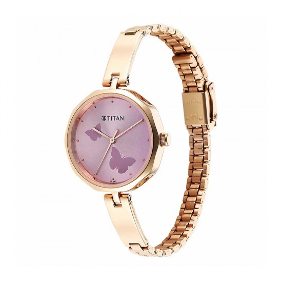 Titan Karishma 2702WM02 Pink Dial Stainless Steel Strap Quartz Women's Watch Titan Karishma 2702WM02 Pink Dial Stainless Steel Strap Quartz Women's Watch