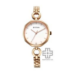 Titan Karishma NS2702WM01 White Dial Stainless Steel Strap Quartz Women's Watch