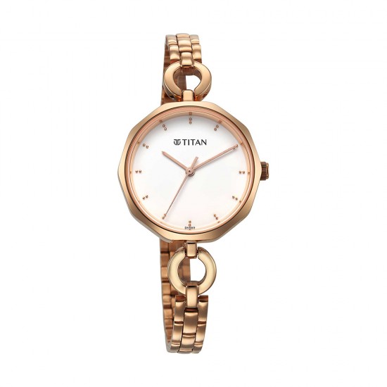 Titan Karishma NS2702WM01 White Dial Stainless Steel Strap Quartz Women's Watch Titan Karishma NS2702WM01 White Dial Stainless Steel Strap Quartz Women's Watch