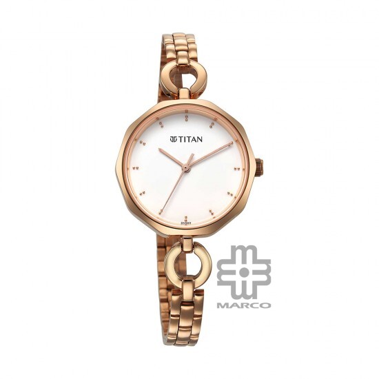 Titan Karishma 2702WM01 White Dial Stainless Steel Strap Quartz Women's Watch