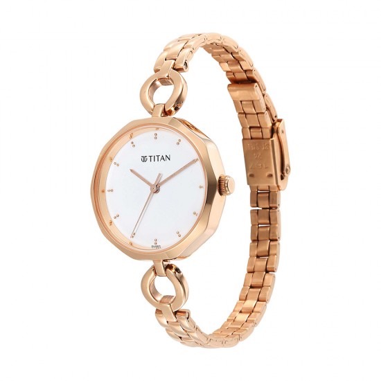 Titan Karishma NS2702WM01 White Dial Stainless Steel Strap Quartz Women's Watch Titan Karishma NS2702WM01 White Dial Stainless Steel Strap Quartz Women's Watch
