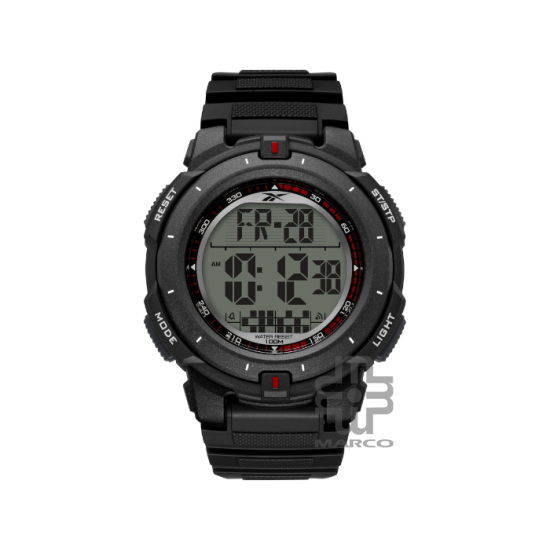 Reebok WHEELY RV-WHE-G9-PBPB-WR | Warrior Black | Men Digital Watch | 48MM | 5ATM | 2Y Warranty Reebok WHEELY RV-WHE-G9-PBPB-WR | Warrior Black | Men Digital Watch | 48MM | 5ATM | 2Y Warranty