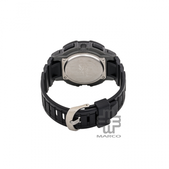 Reebok WHEELY RV-WHE-G9-PBPB-WR | Warrior Black | Men Digital Watch | 48MM | 5ATM | 2Y Warranty Reebok WHEELY RV-WHE-G9-PBPB-WR | Warrior Black | Men Digital Watch | 48MM | 5ATM | 2Y Warranty