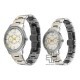 Titan Royal Bandhan 100022778BM01 White Dial Stainless Steel Strap Quartz Couple Watch