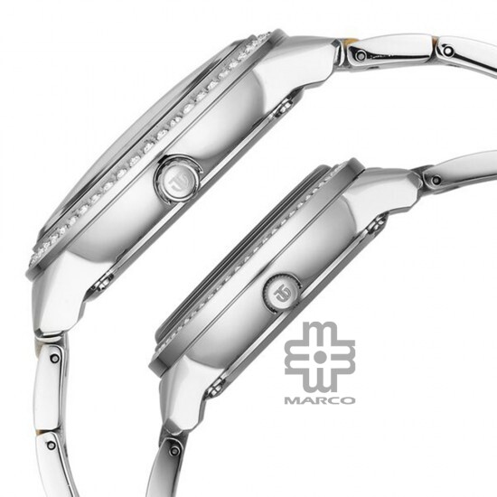 Titan Royal Bandhan 100022778BM01 White Dial Stainless Steel Strap Quartz Couple Watch