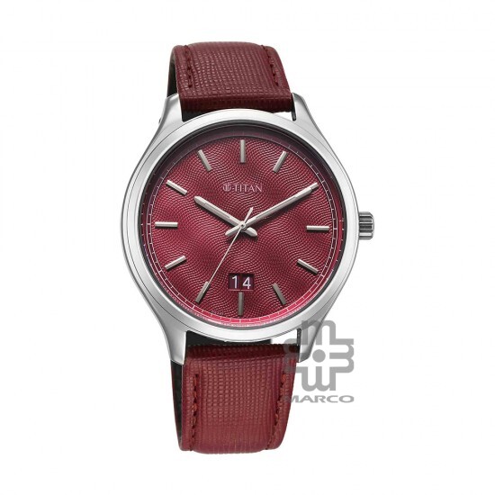 Titan Classique Palette 10033SL02 Magenta Dial Interchangeable Straps Quartz Men's Watch
