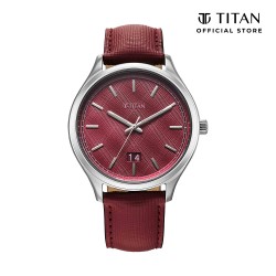 Titan Classique Palette 10033SL02 Magenta Dial Interchangeable Straps Quartz Men's Watch