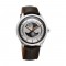 Titan Stellar 10050SL01 Dual Moon Phase Silver Dial Leather Strap Quartz Men's Watch