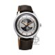 Titan Stellar 10050SL01 Dual Moon Phase Silver Dial Leather Strap Quartz Men's Watch
