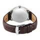 Titan Stellar 10050SL01 Dual Moon Phase Silver Dial Leather Strap Quartz Men's Watch