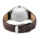 Titan Stellar 10050SL01 Dual Moon Phase Silver Dial Leather Strap Quartz Men's Watch