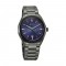 Titan Stellar Starlight 10051QM01 Concealed Automatic Violet Dial Dark Gun Stainless Steel Strap Quartz Men's Watch