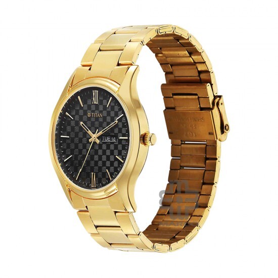 Titan Karishma 10059YM01 Black Dial Stainless Steel Strap Men Watch