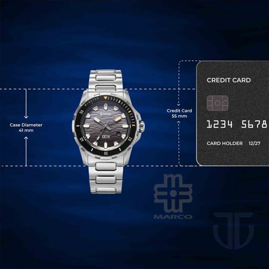 Titan Zero Hour Diver's 100m 10067KM01 Black Dial Stainless Steel Strap Men Watch