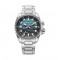 Titan Zero Hour Diver's 200m 10068KM01 Blue Dial Stainless Steel Strap Men Watch