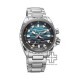 Titan Zero Hour Diver's 200m 10068KM01 Blue Dial Stainless Steel Strap Men Watch