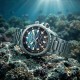 Titan Zero Hour Diver's 200m 10068KM01 Blue Dial Stainless Steel Strap Men Watch