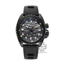 Titan Zero Hour Diver's 200m 10068NP01 Black Dial FKM Strap Men Watch