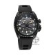 Titan Zero Hour Diver's 200m 10068NP01 Black Dial FKM Strap Men Watch