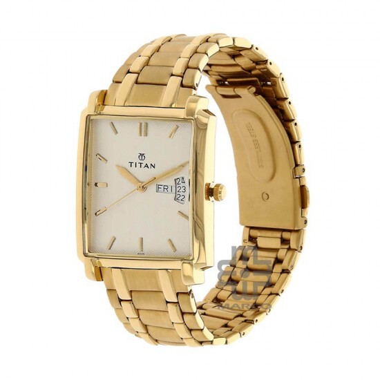 Titan Quartz 1506YM01 Silver Dial Stainless Steel Strap Quartz Men's Watch
