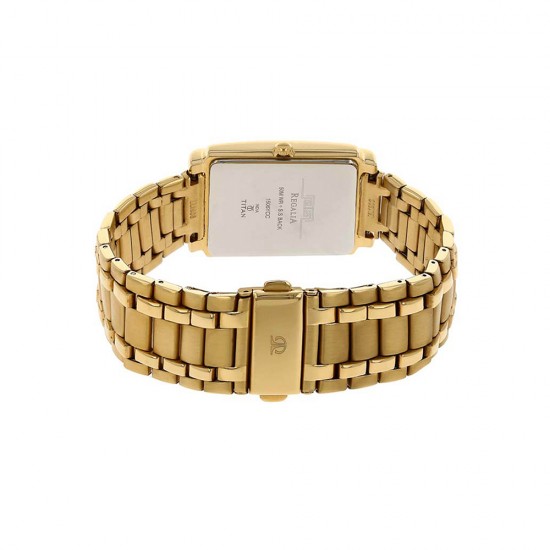 Titan Quartz 1506YM01 Silver Dial Stainless Steel Strap Quartz Men's Watch