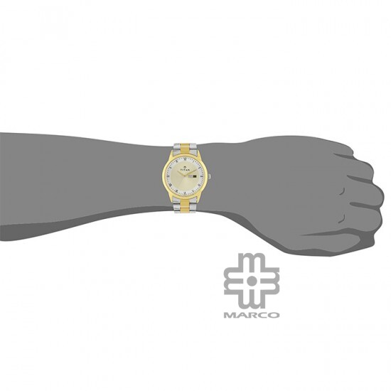 Titan Karishma 1584BM02 Stainless Steel Quartz Men's Watch