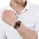 Titan Neo 1584SL04 Brown Leather Strap Quartz Men's Watch