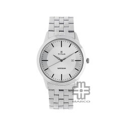 Titan Karishma 1584SM03 White Dial Stainless Steel Quartz Men's Watch
