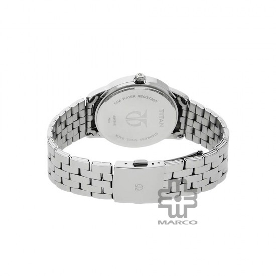 Titan Karishma 1584SM03 White Dial Stainless Steel Quartz Men's Watch