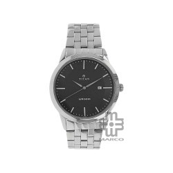 Titan Karishma 1584SM04 Black Dial Stainless Steel Quartz Men's Watch