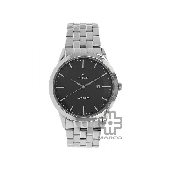 Titan Karishma 1584SM04 Black Dial Stainless Steel Quartz Men's Watch