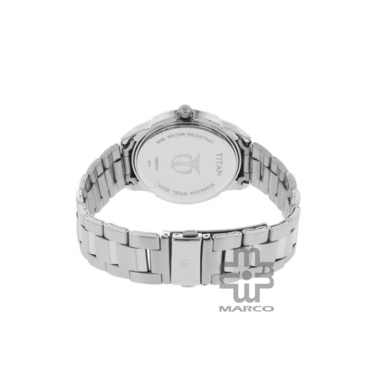 Titan Karishma 1585SM04 White Dial Stainless Steel Quartz Men's Watch