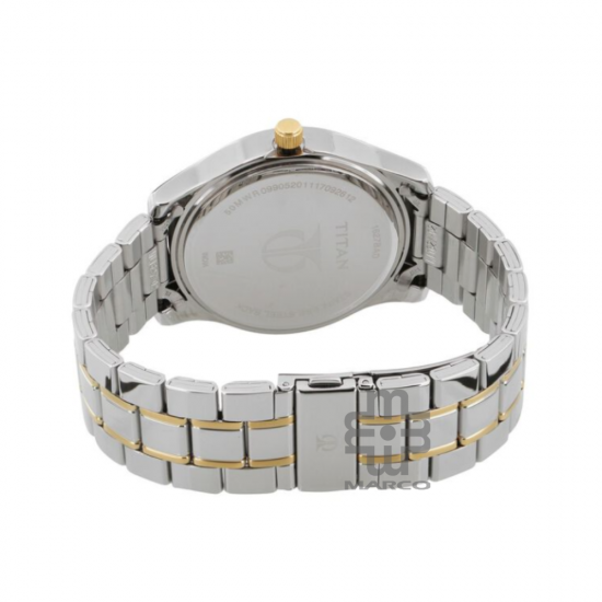 Titan Regalia 1627BM03 Silver Dial Stainless Steel Quartz Men's Watch