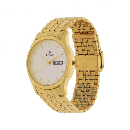 Titan Karishma 1636YM01 Silver Dial Stainless Steel Quartz Men's Watch