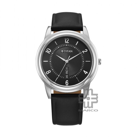 Titan Karishma Zing 1638SL03 Black Dial Leather Strap Men Watch Titan Karishma Zing 1638SL03 Black Dial Leather Strap Men Watch